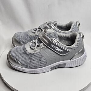Orthofeet Biofit Joelle Womens 6 Extra Wide (2E) Gray Silver Sneakers Orthopedic